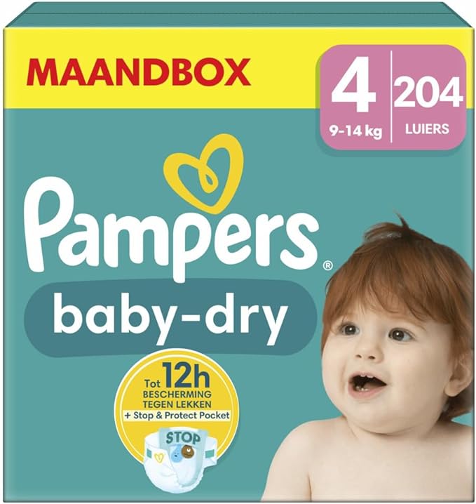 Pañales noche pampers dry 4