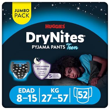 mejor pañal noche niño huggies drynites