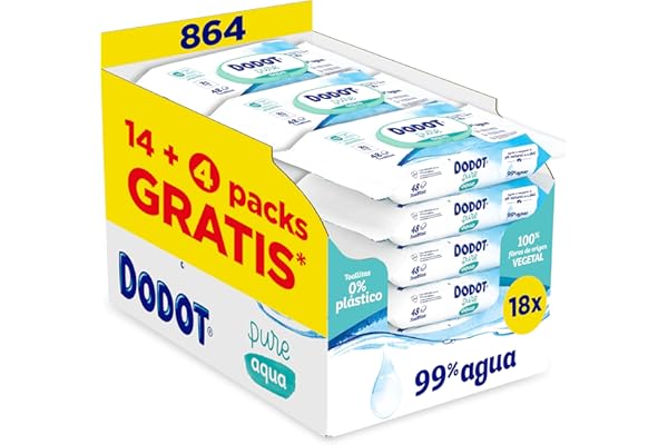 Dodot pure aqua toallitas para bebé